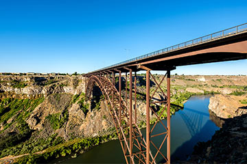 Bridge over a river in Idaho